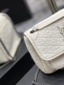 [REP 1:1] Saint Laurent Niki Baby Chain Bag White For Women, Women's Bags 8.2in/21cm YSL