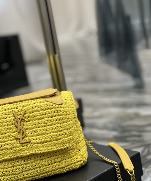 [REP 1:1] Saint Laurent Niki Baby Chain Bag Yellow For Women, Women's Bags 8.2in/21cm YSL
