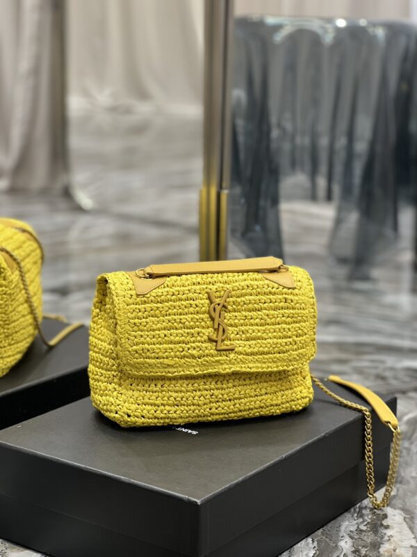 [REP 1:1] Saint Laurent Niki Baby Chain Bag Yellow For Women, Women's Bags 8.2in/21cm YSL