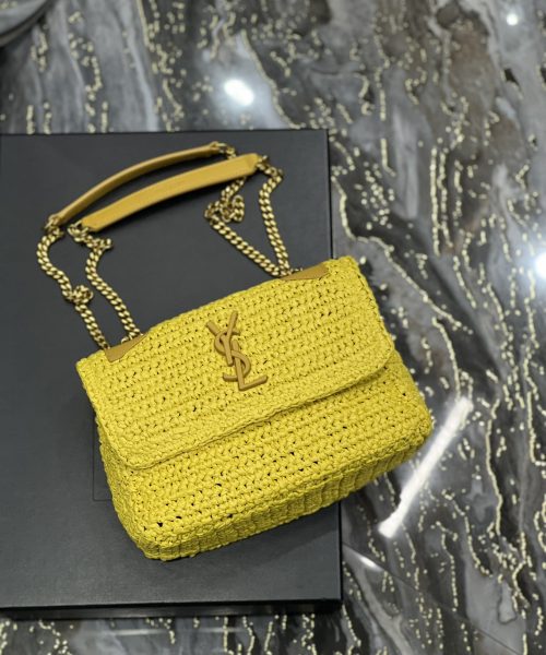 [REP 1:1] Saint Laurent Niki Baby Chain Bag Yellow For Women, Women's Bags 8.2in/21cm YSL