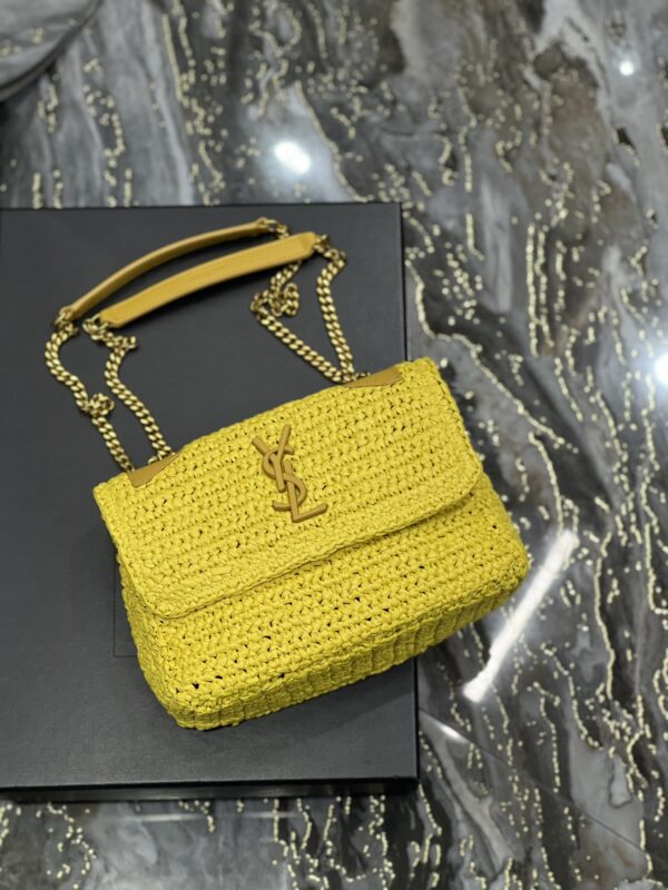 [REP 1:1] Saint Laurent Niki Baby Chain Bag Yellow For Women, Women's Bags 8.2in/21cm YSL