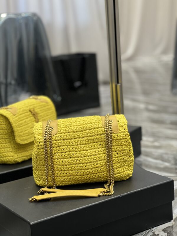 [REP 1:1] Saint Laurent Niki Baby Chain Bag Yellow For Women, Women's Bags 8.2in/21cm YSL