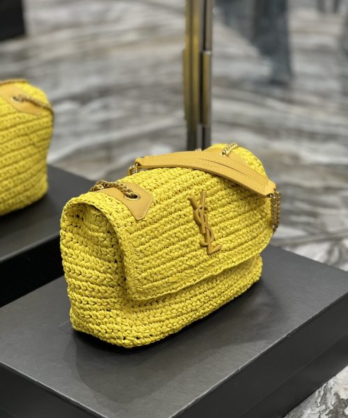[REP 1:1] Saint Laurent Niki Baby Chain Bag Yellow For Women, Women's Bags 8.2in/21cm YSL