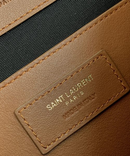 [REP 1:1] Saint Laurent Niki Medium Chain Bag Brown In Vintage Crinkled With Gold Toned Hardware For Women 11in/28cm YSL