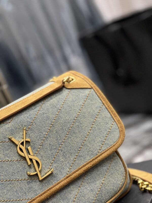 [REP 1:1] Saint Laurent Niki Medium Chain Bag In Canvas For Women 11in/28cm YSL