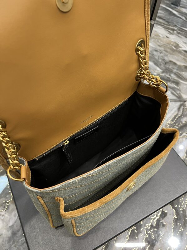 [REP 1:1] Saint Laurent Niki Medium Chain Bag In Canvas For Women 11in/28cm YSL