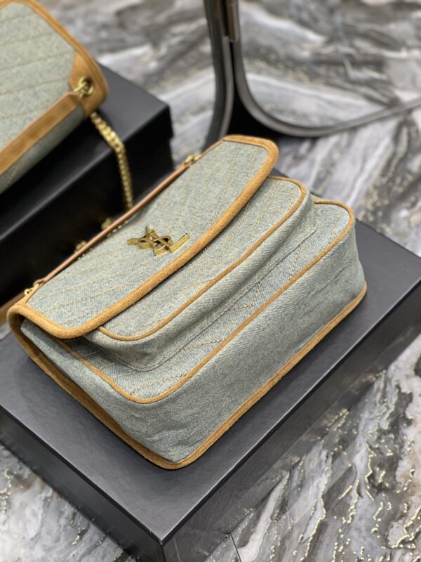 [REP 1:1] Saint Laurent Niki Medium Chain Bag In Canvas For Women 11in/28cm YSL