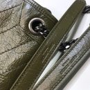 [REP 1:1] Saint Laurent Niki Medium Chain Bag In Crinkled Vintage Green For Women 11in/28cm YSL 6331581YG041229