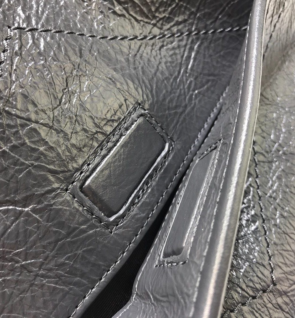 [REP 1:1] Saint Laurent Niki Medium Chain Bag In Crinkled Vintage Grey For Women 11in/28cm YSL 6331580EN041112