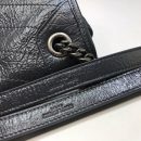 [REP 1:1] Saint Laurent Niki Medium Chain Bag In Crinkled Vintage Grey For Women 11in/28cm YSL 6331580EN041112