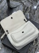 [REP 1:1] Saint Laurent Niki Medium Chain Bag White For Women, Women's Bags 11in/28cm YSL