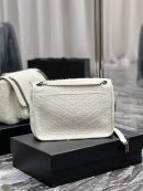 [REP 1:1] Saint Laurent Niki Medium Chain Bag White For Women, Women's Bags 11in/28cm YSL
