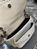 [REP 1:1] Saint Laurent Niki Medium Chain Bag White For Women, Women's Bags 11in/28cm YSL