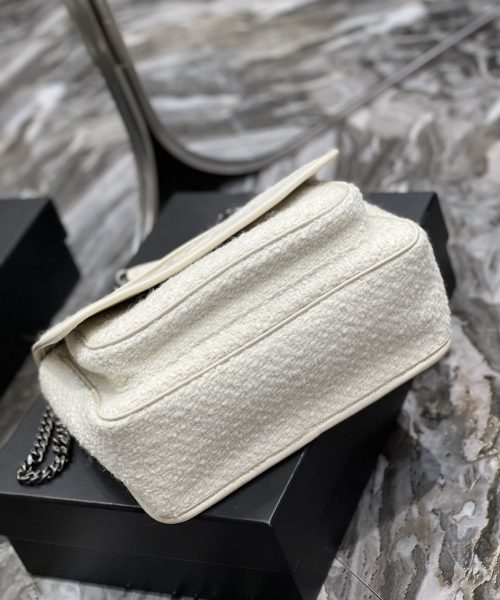 [REP 1:1] Saint Laurent Niki Medium Chain Bag White For Women, Women's Bags 11in/28cm YSL