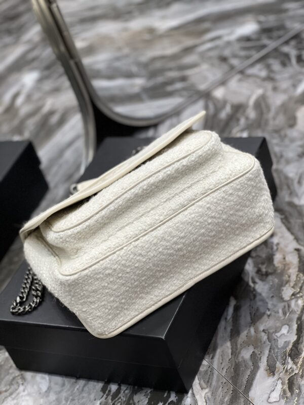 [REP 1:1] Saint Laurent Niki Medium Chain Bag White For Women, Women's Bags 11in/28cm YSL