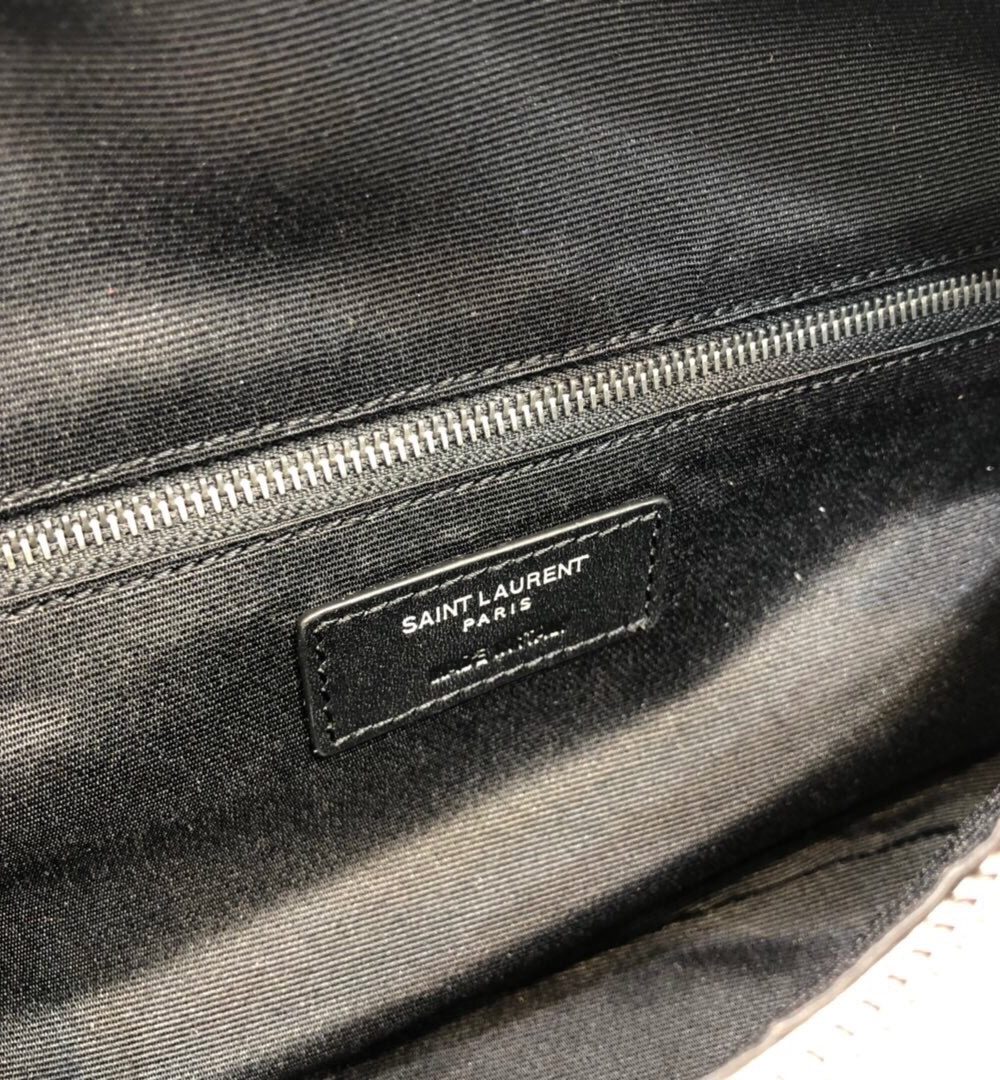 [REP 1:1] Saint Laurent Niki Medium Crinkled Shoulder Bag Beige For Women 11in/28cm YSL