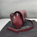 [REP 1:1] Saint Laurent Niki Medium Crinkled Shoulder Bag Burgundy For Women 11in/28cm YSL