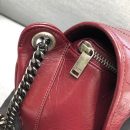 [REP 1:1] Saint Laurent Niki Medium Crinkled Shoulder Bag Burgundy For Women 11in/28cm YSL