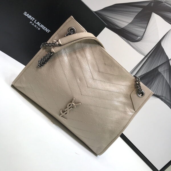 [REP 1:1] Saint Laurent Niki Medium Shopping Bag Beige For Women 12.6in/32cm YSL
