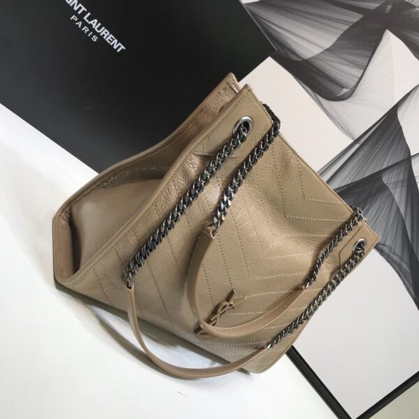 [REP 1:1] Saint Laurent Niki Medium Shopping Bag Beige For Women 12.6in/32cm YSL