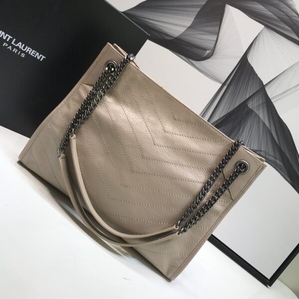 [REP 1:1] Saint Laurent Niki Medium Shopping Bag Beige For Women 12.6in/32cm YSL