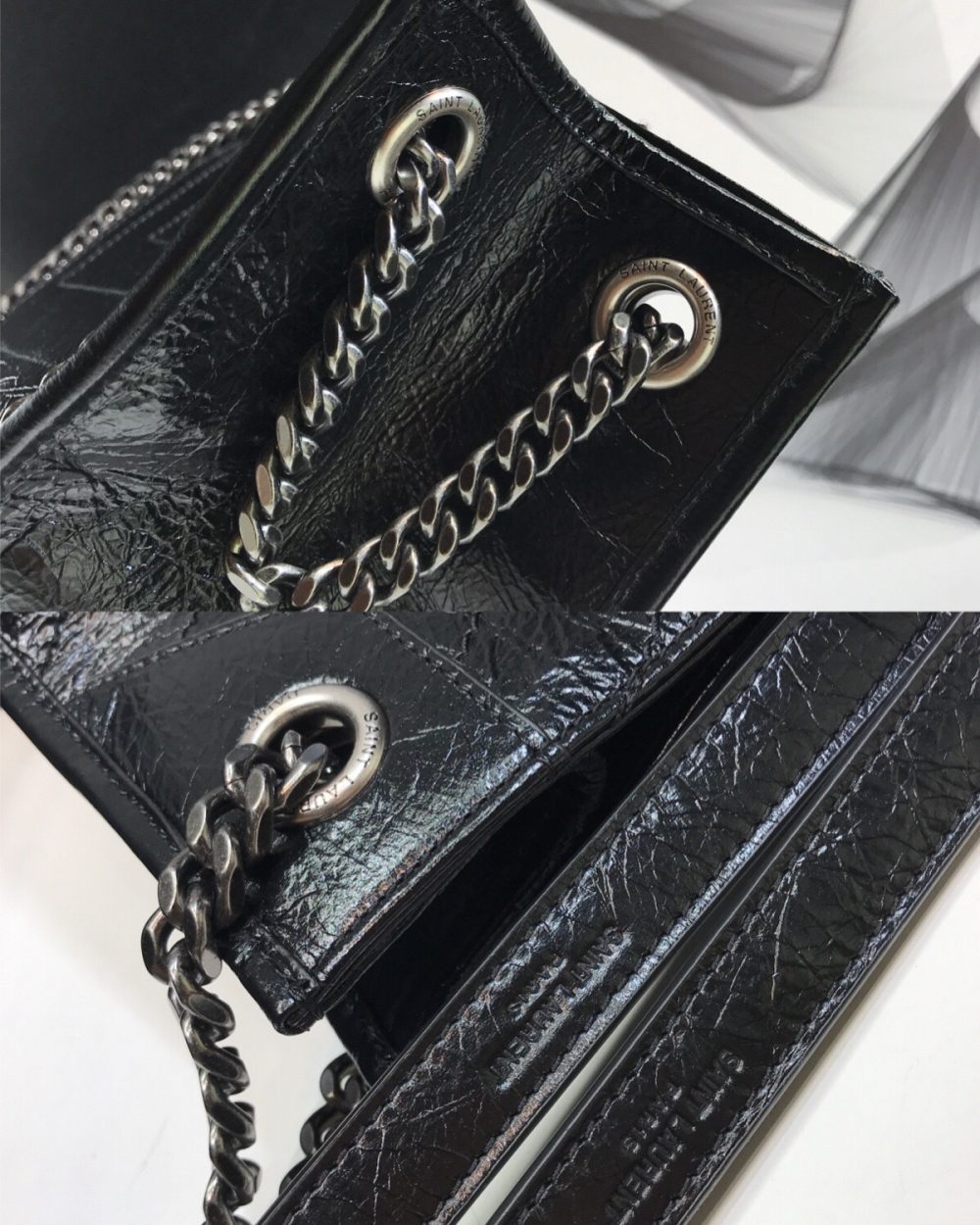 [REP 1:1] Saint Laurent Niki Medium Shopping Bag Black For Women 12.6in/32cm YSL