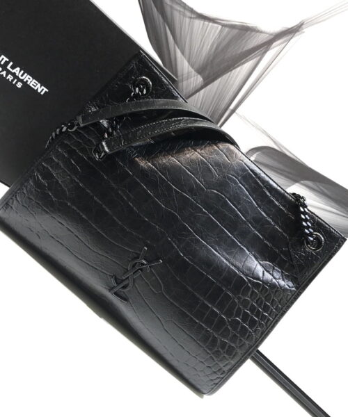 [REP 1:1] Saint Laurent Niki Medium Shopping Bag Black For Women 12.6in/32cm YSL