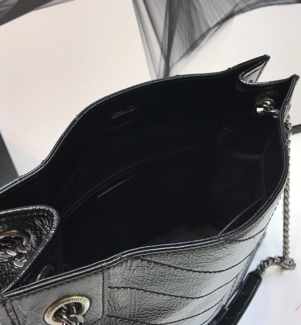 [REP 1:1] Saint Laurent Niki Medium Shopping Bag Black For Women 12.6in/32cm YSL