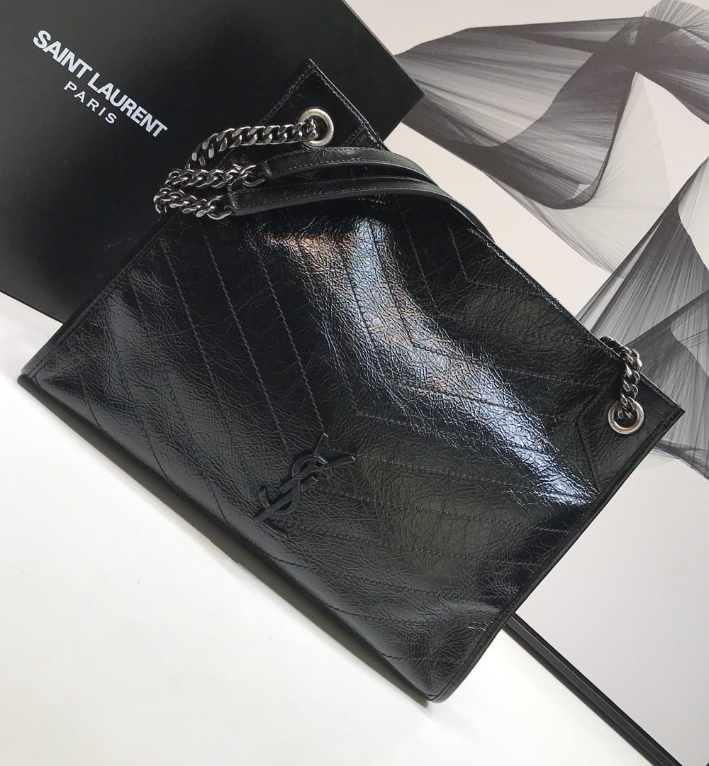 [REP 1:1] Saint Laurent Niki Medium Shopping Bag Black For Women 12.6in/32cm YSL