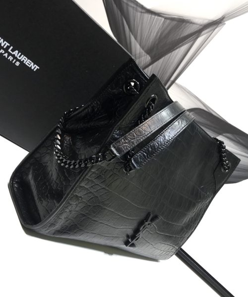 [REP 1:1] Saint Laurent Niki Medium Shopping Bag Black For Women 12.6in/32cm YSL