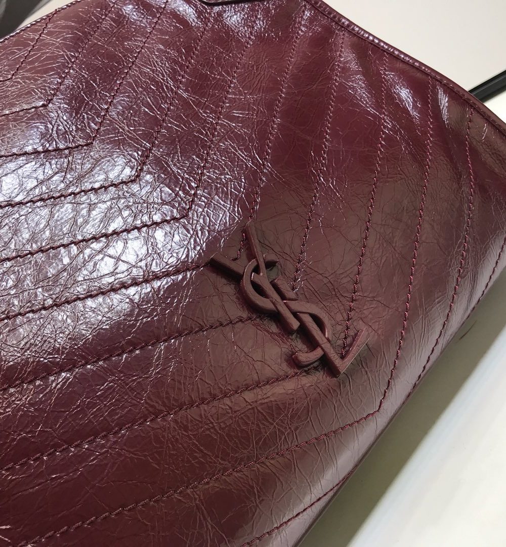 [REP 1:1] Saint Laurent Niki Medium Shopping Bag Burgundy For Women 12.6in/32cm YSL