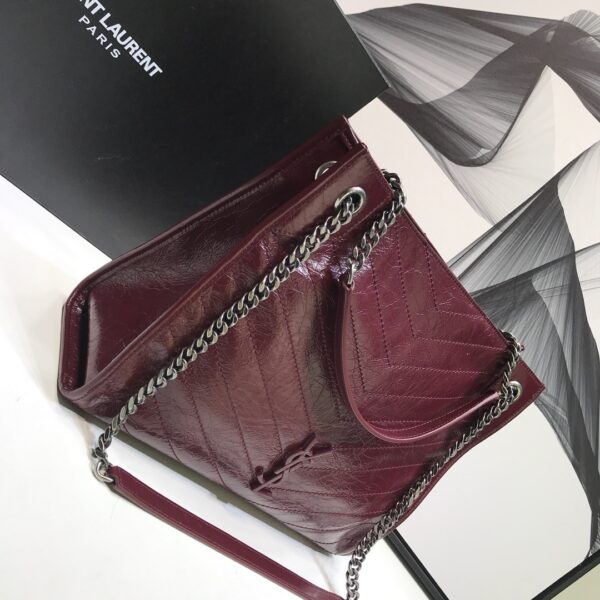 [REP 1:1] Saint Laurent Niki Medium Shopping Bag Burgundy For Women 12.6in/32cm YSL