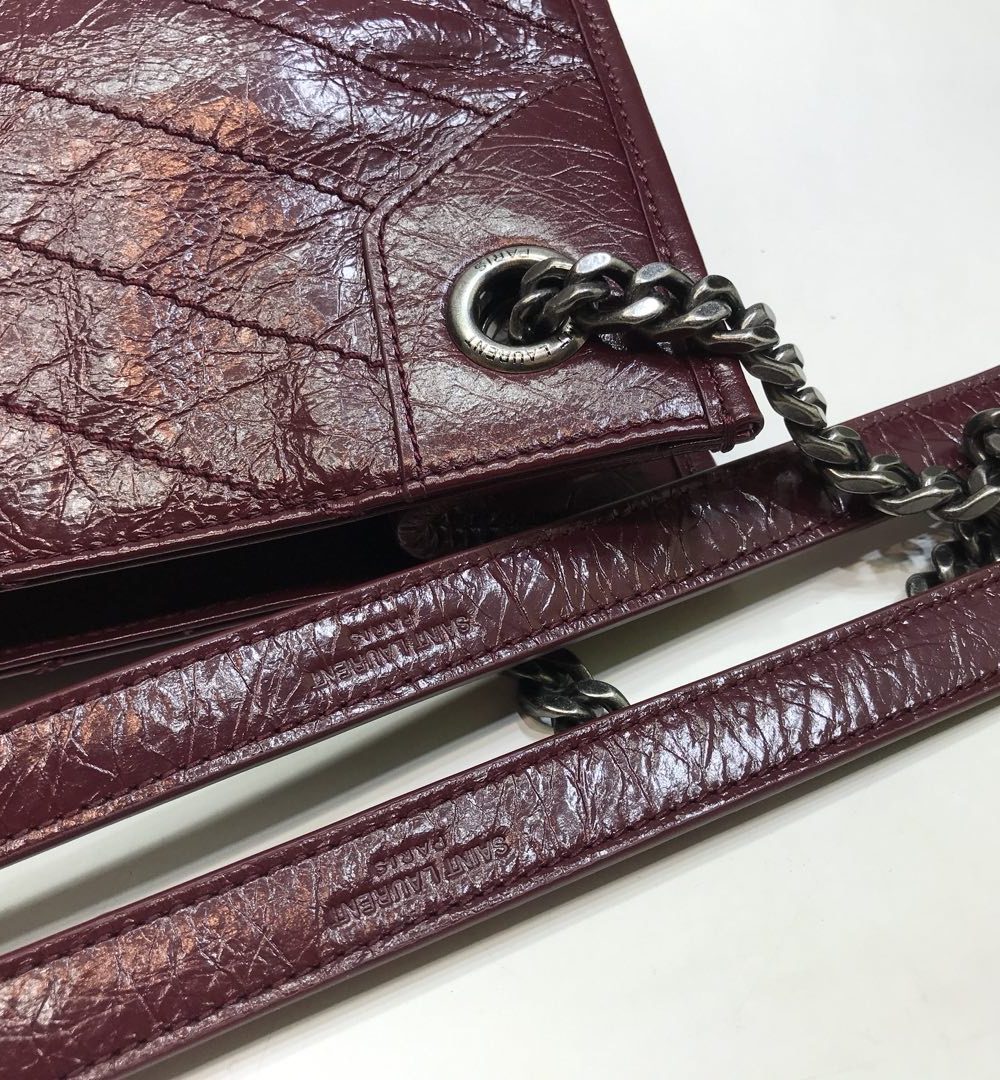 [REP 1:1] Saint Laurent Niki Medium Shopping Bag Burgundy For Women 12.6in/32cm YSL