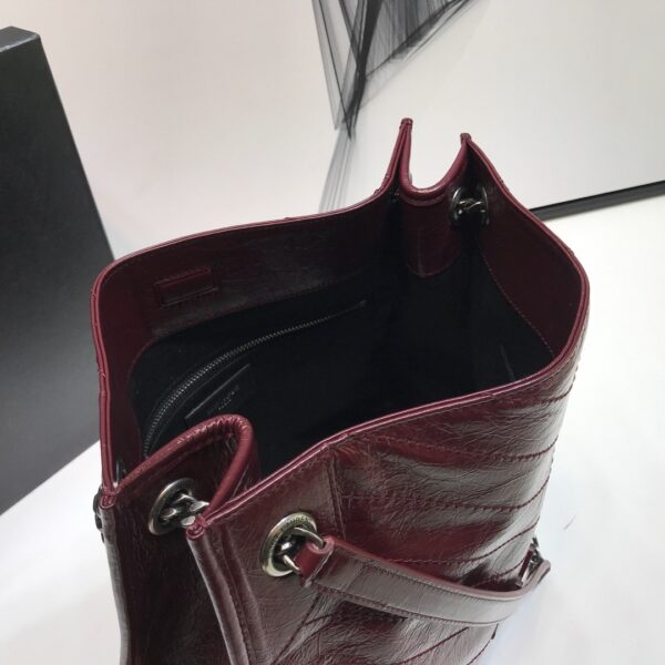 [REP 1:1] Saint Laurent Niki Medium Shopping Bag Burgundy For Women 12.6in/32cm YSL