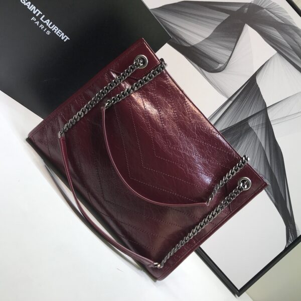 [REP 1:1] Saint Laurent Niki Medium Shopping Bag Burgundy For Women 12.6in/32cm YSL