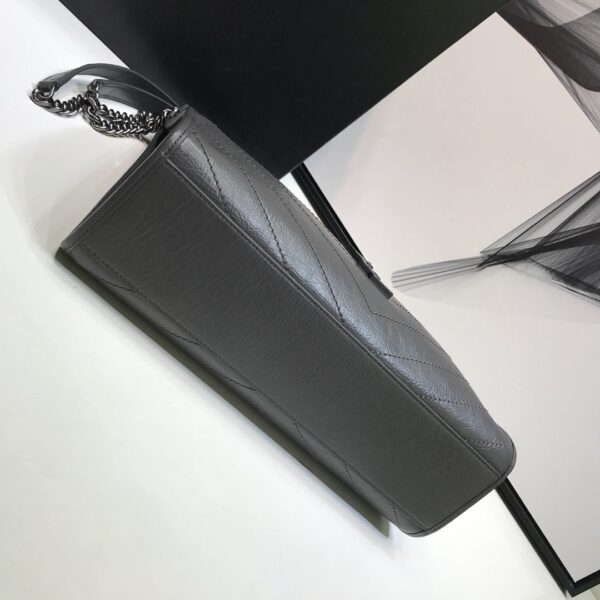 [REP 1:1] Saint Laurent Niki Medium Shopping Bag Gray For Women 12.6in/32cm YSL 577999