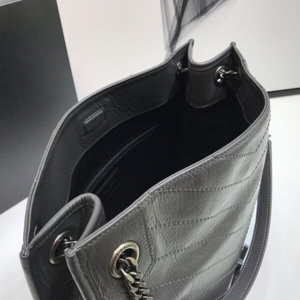[REP 1:1] Saint Laurent Niki Medium Shopping Bag Gray For Women 12.6in/32cm YSL 577999