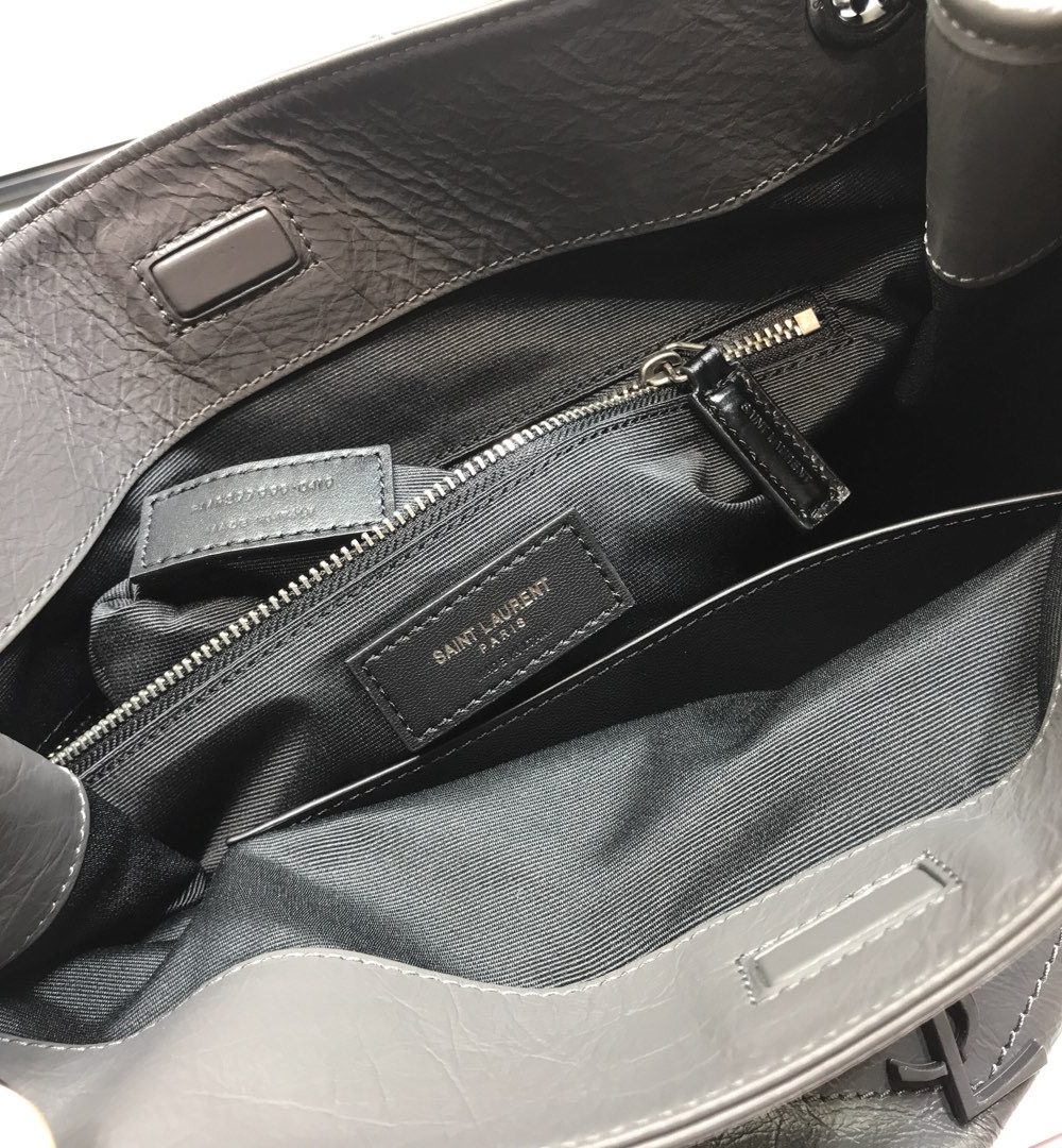 [REP 1:1] Saint Laurent Niki Medium Shopping Bag Gray For Women 12.6in/32cm YSL 577999