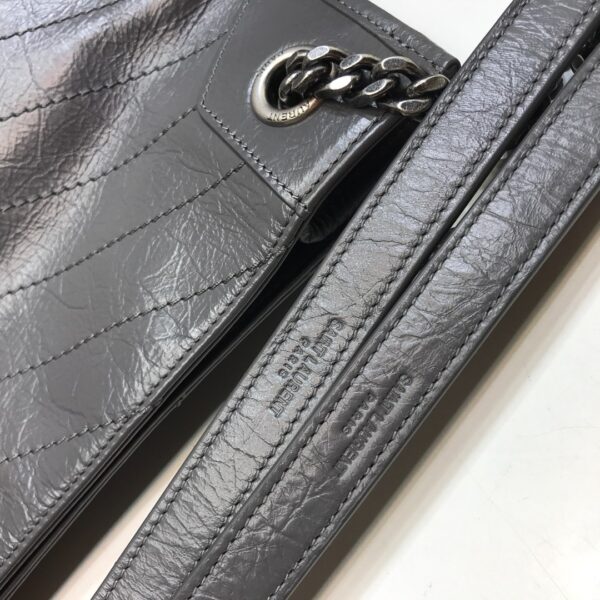 [REP 1:1] Saint Laurent Niki Medium Shopping Bag Gray For Women 12.6in/32cm YSL 577999
