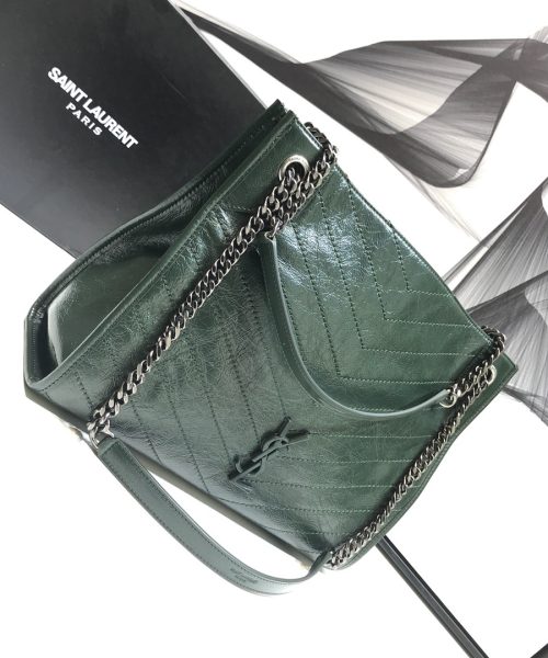 [REP 1:1] Saint Laurent Niki Medium Shopping Bag Green For Women 12.6in/32cm YSL