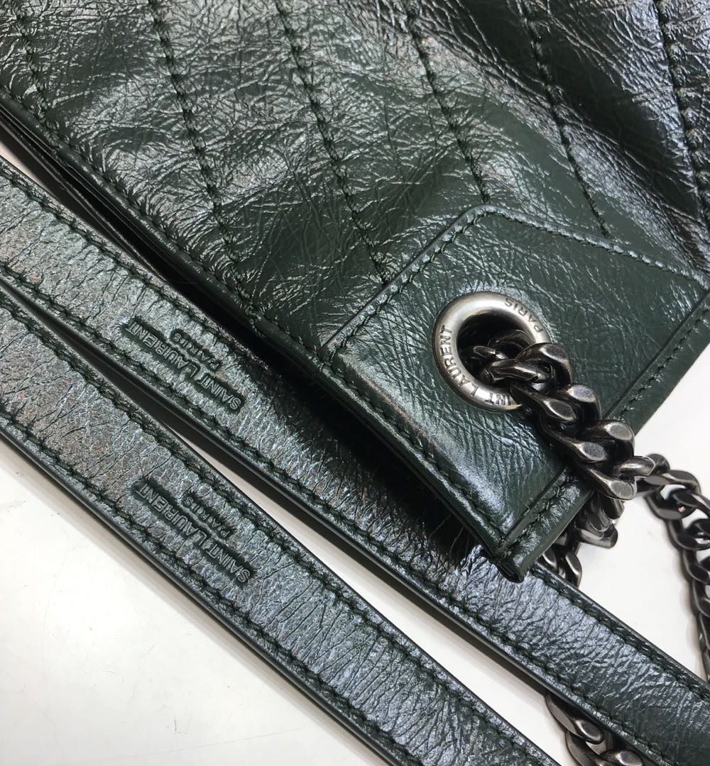 [REP 1:1] Saint Laurent Niki Medium Shopping Bag Green For Women 12.6in/32cm YSL