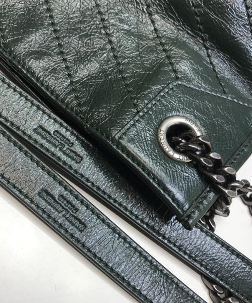 [REP 1:1] Saint Laurent Niki Medium Shopping Bag Green For Women 12.6in/32cm YSL