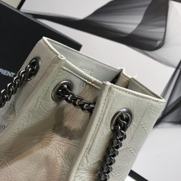 [REP 1:1] Saint Laurent Niki Medium Shopping Bag White For Women 12.6in/32cm YSL