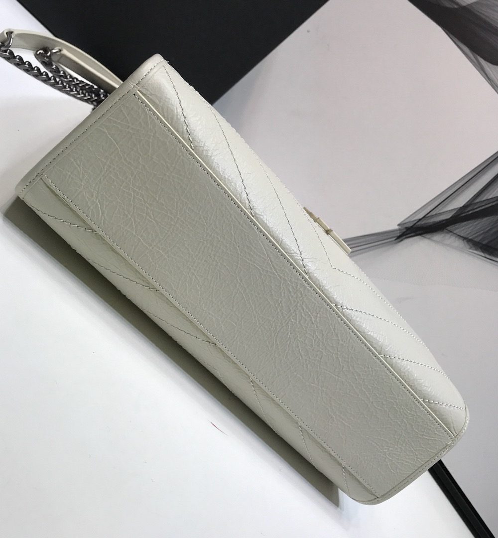 [REP 1:1] Saint Laurent Niki Medium Shopping Bag White For Women 12.6in/32cm YSL