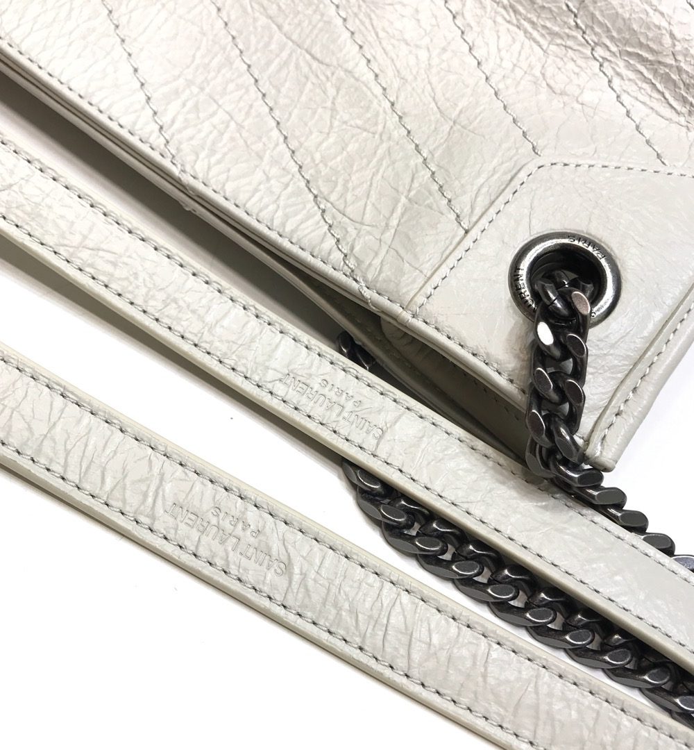 [REP 1:1] Saint Laurent Niki Medium Shopping Bag White For Women 12.6in/32cm YSL