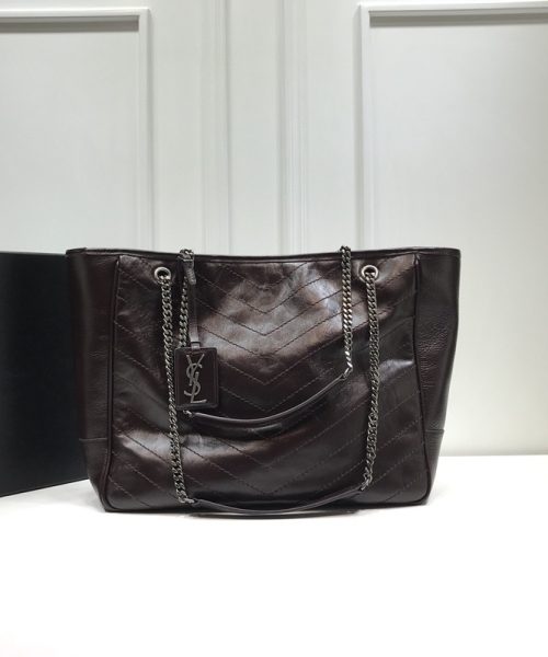 [REP 1:1] Saint Laurent Niki Shopping Bag Burgundy For Women 13.8in/35cm YSL