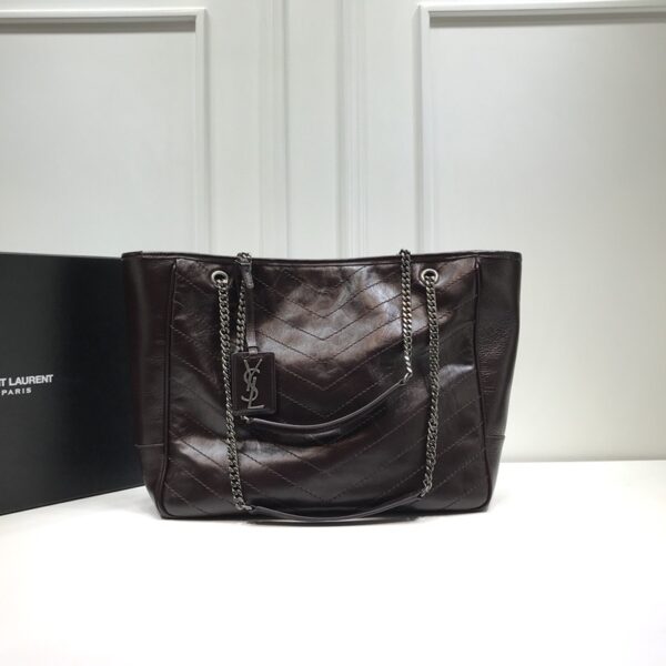 [REP 1:1] Saint Laurent Niki Shopping Bag Burgundy For Women 13.8in/35cm YSL
