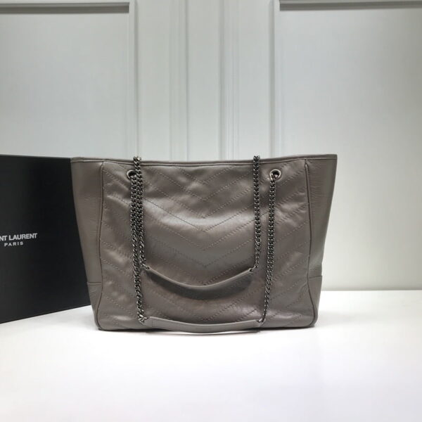 [REP 1:1] Saint Laurent Niki Shopping Bag Dark Beige For Women 13.8in/35cm YSL