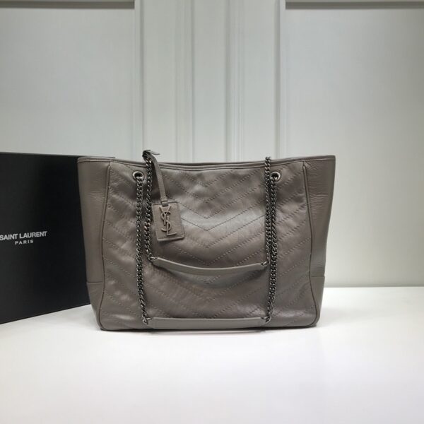 [REP 1:1] Saint Laurent Niki Shopping Bag Dark Beige For Women 13.8in/35cm YSL