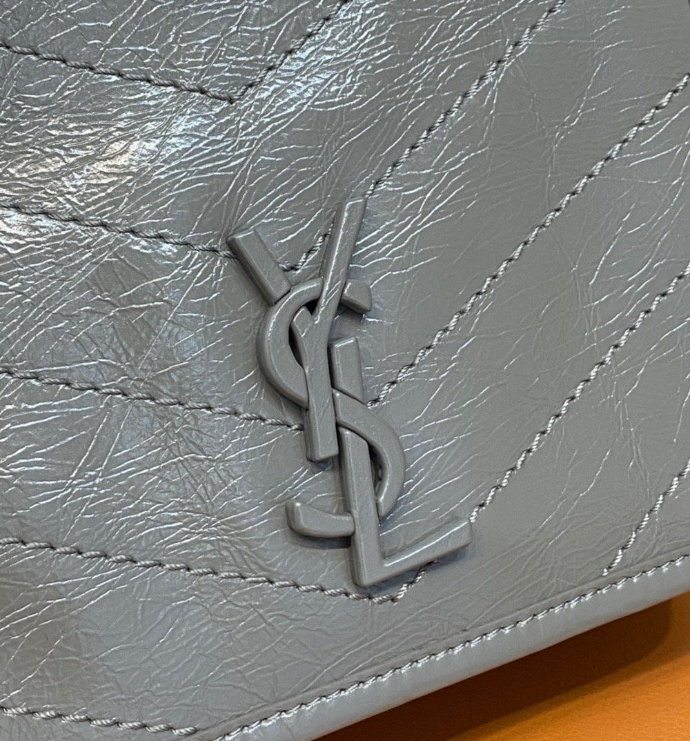 [REP 1:1] Saint Laurent Niki Wallets On Chain Beige For Women 7.5in/19cm